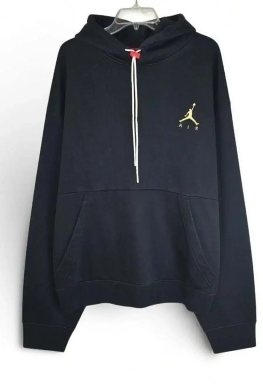 Jordan Jumpman Air Black and Gold Standard Fit Pullover Hoodie XXL